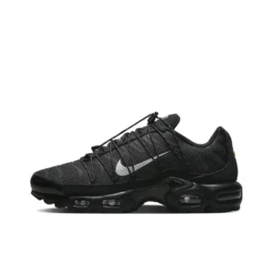 Nike Air Max Plus Utility Black White Fashion Mesh Breathable Air Cushion Men Women Running Shoes Casual Sneakers FD0670-001